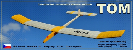 TOM  model volného větroně A1